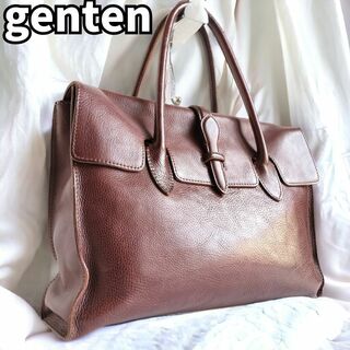 genten - 【上品なデザインと実用性✨】　genten　本革 ハンドバッグ トートバック