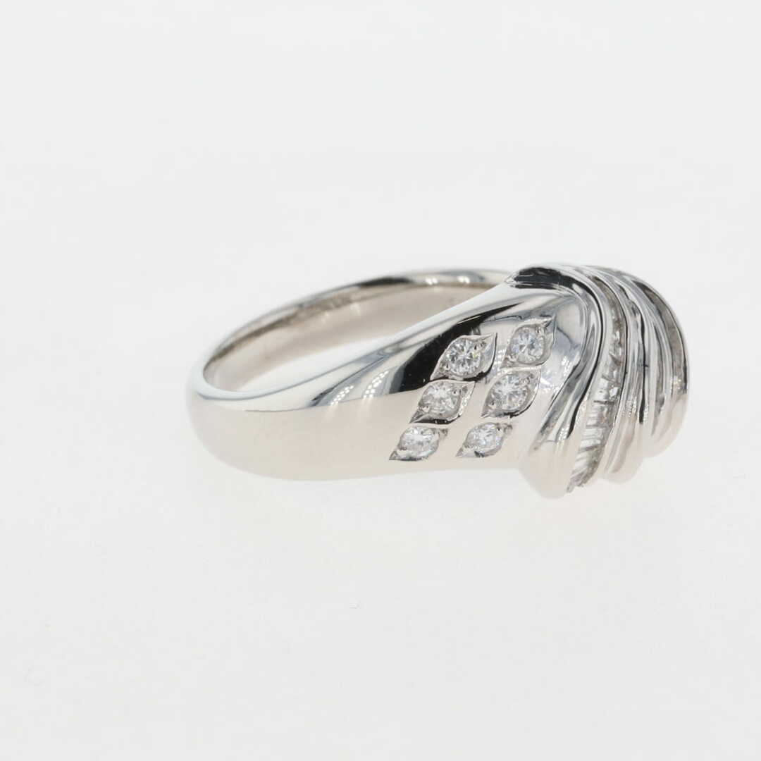 メレダイヤ デザインリング 17号 Pt900 【中古】 レディースのアクセサリー(リング(指輪))の商品写真