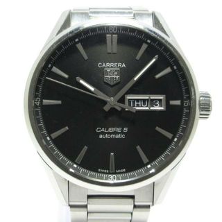 タグホイヤー(TAG Heuer)のTAG Heuer(タグホイヤー) 腕時計 カレラ キャリバー5 デイデイト WAR201A.BA0723 メンズ SS 黒(その他)