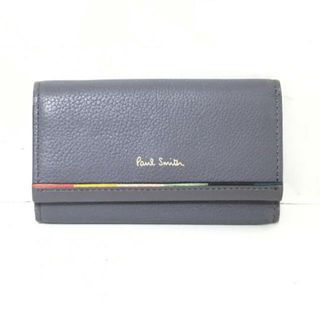 ポールスミス(Paul Smith)のPaulSmith(ポールスミス) キーケース - ダークグレー×レッド×マルチ 4連フック レザー(キーケース)