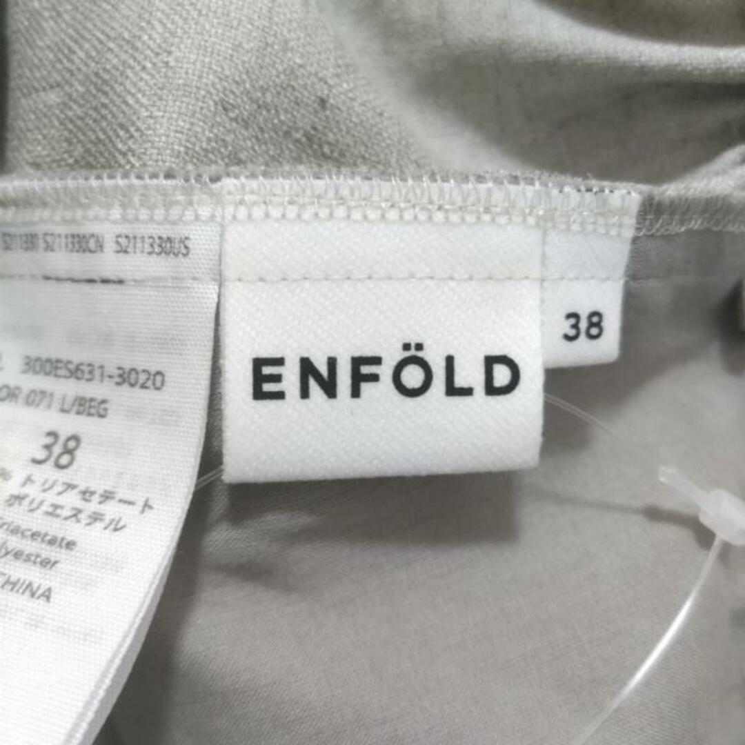 ENFOLD(エンフォルド)のENFOLD(エンフォルド) パンツ サイズ38 M レディース - ベージュ フルレングス/ウエストゴム レディースのパンツ(その他)の商品写真