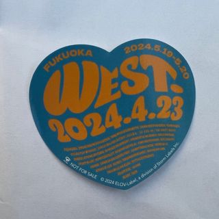 ジャニーズウエスト(ジャニーズWEST)のwest ステッカー　福岡　会場限定　WEST.  AWARD(アイドルグッズ)