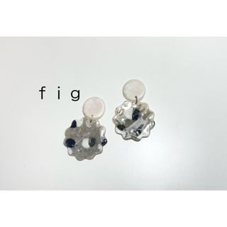 アメリヴィンテージ(Ameri VINTAGE)の№853   monochrome Flower(ピアス)