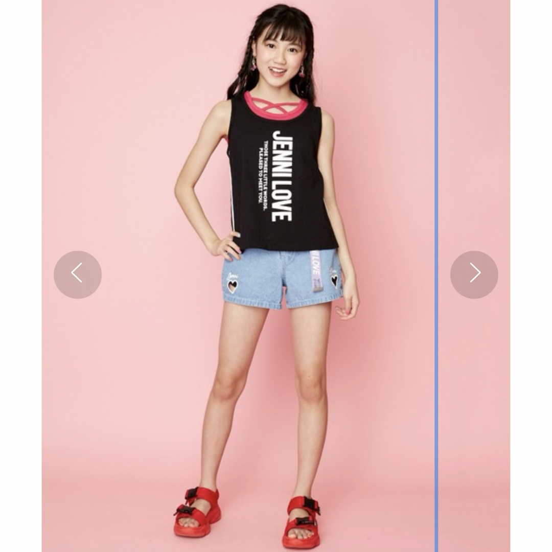 JENNI(ジェニィ)のJENNI LOVE ロゴ入りタンクトップ キッズ/ベビー/マタニティのキッズ服女の子用(90cm~)(Tシャツ/カットソー)の商品写真