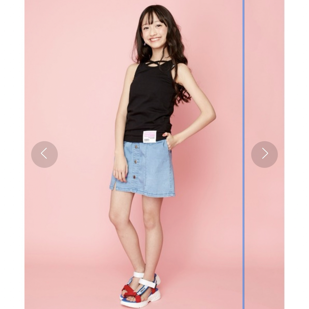 JENNI(ジェニィ)のJENNI LOVE ロゴ入りタンクトップ キッズ/ベビー/マタニティのキッズ服女の子用(90cm~)(Tシャツ/カットソー)の商品写真