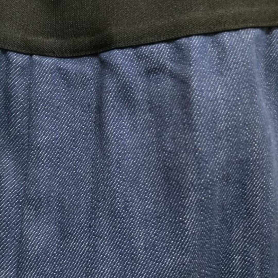 M・Fil(エムフィル) パンツ サイズ40 M レディース - ダークネイビー×黒 フルレングス/デニム/ウエストゴム レディースのパンツ(その他)の商品写真