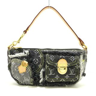 ルイヴィトン(LOUIS VUITTON)のLOUIS VUITTON(ルイヴィトン) ハンドバッグ モノグラムデニム パウチィ M95383 ブラック モノグラムデニム(ハンドバッグ)