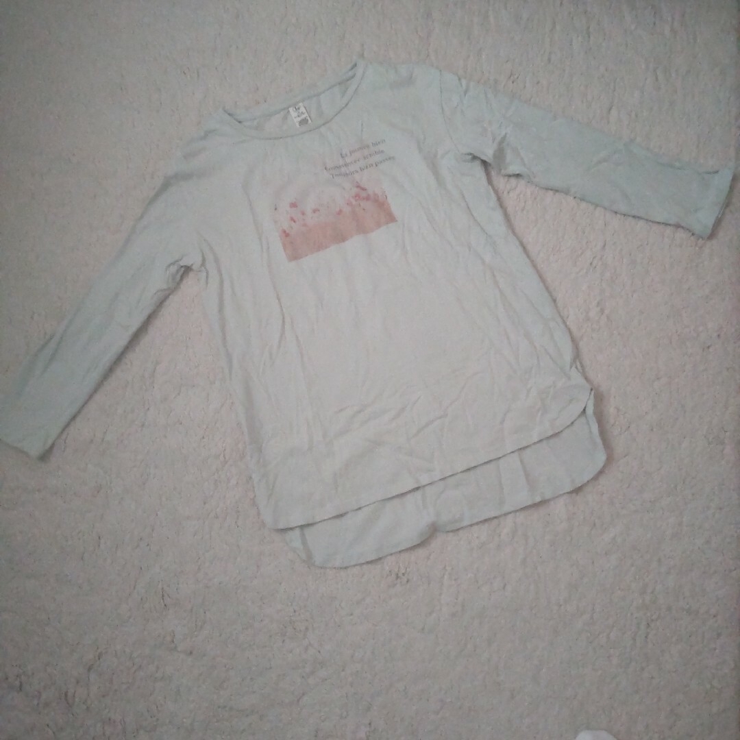 Lbc(エルビーシー)の長T　長め　ライトグリーン レディースのトップス(Tシャツ(長袖/七分))の商品写真