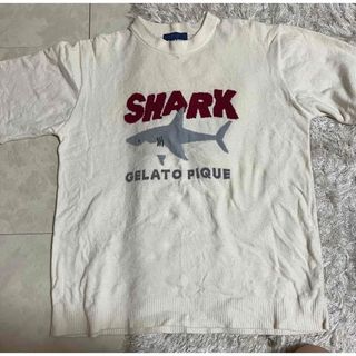 ジェラートピケ(gelato pique)のジェラピケ シャーク ジャガード プルオーバー SHARK 白(ルームウェア)