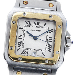 カルティエ(Cartier)のベルトジャンク カルティエ CARTIER W20011C4 サントスガルベ LM YGコンビ クォーツ メンズ _815836(腕時計(アナログ))