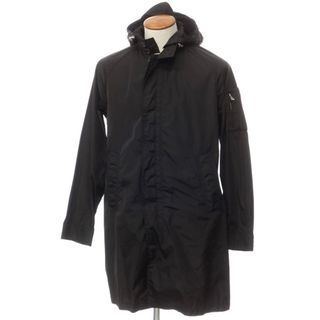 モンクレール(MONCLER)の【中古】モンクレール MONCLER ナイロン フーデッドコート ブラック【サイズ2】【メンズ】(その他)