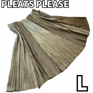 PLEATS PLEASE ISSEY MIYAKE - 【エレガントなオリーブグリーン✨】 プリーツプリーズ　プリーツ スカート　緑　L