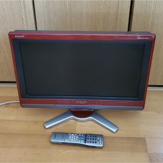 シャープ(SHARP)のSHARP　20型 　液晶テレビ　シャープ　レッド系　家電品　「送料込み」(テレビ)