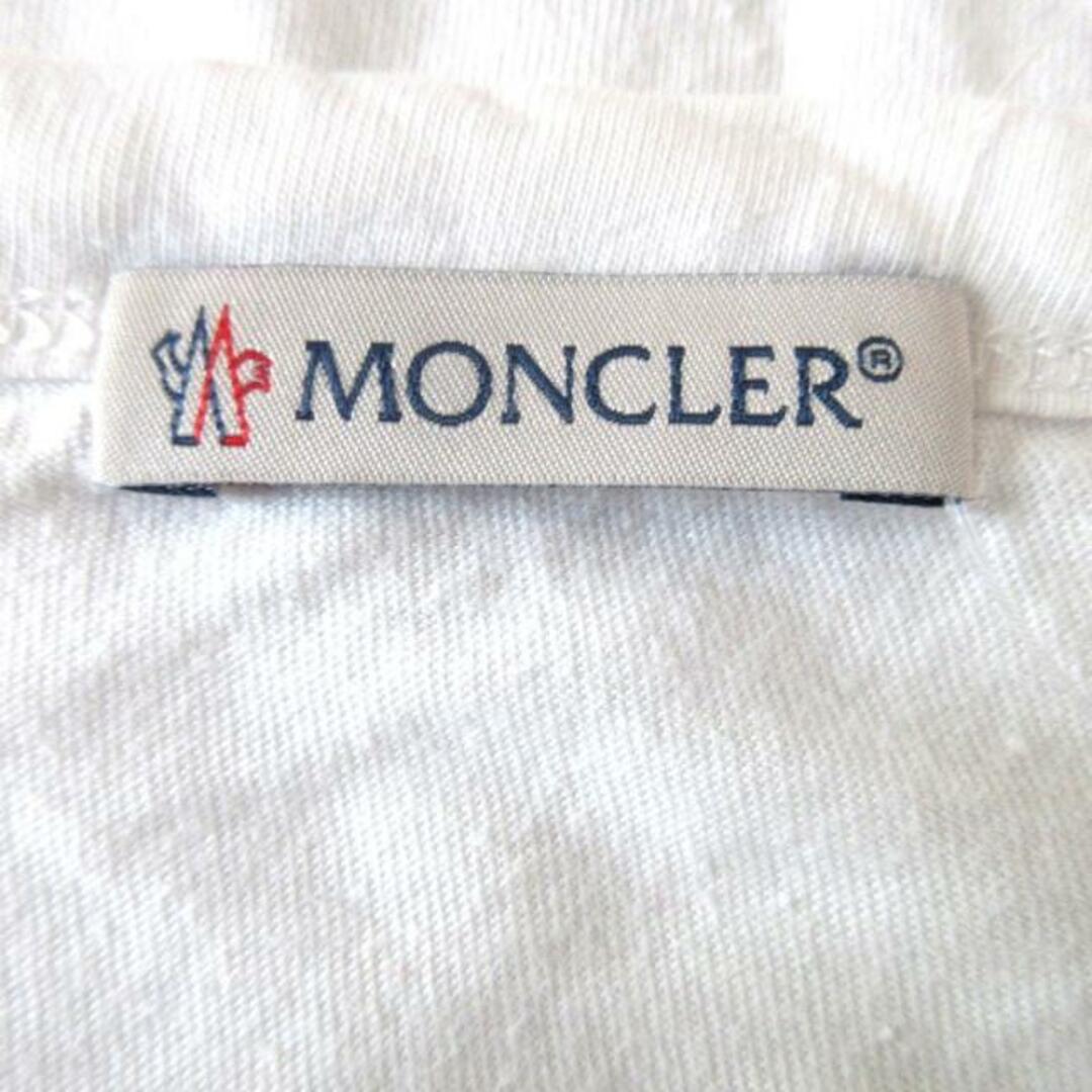 MONCLER(モンクレール)のMONCLER(モンクレール) 半袖Tシャツ サイズM メンズ - 白×ダークネイビー×レッド クルーネック メンズのトップス(Tシャツ/カットソー(半袖/袖なし))の商品写真