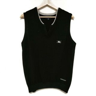 BURBERRYGOLF(バーバリーゴルフ) ベスト サイズLL  XL メンズ - 黒(ベスト)