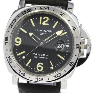 パネライ(PANERAI)のパネライ PANERAI PAM00029 ルミノール GMT デイト 自動巻き メンズ 良品 保証書付き_816796(腕時計(アナログ))