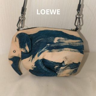 LOEWE - ロエベ　エレファント　ミニショルダーバッグ　デニム　マーブル