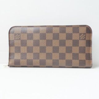 ルイヴィトン(LOUIS VUITTON)のLOUIS VUITTON(ルイヴィトン) 長財布 ダミエ ポルトフォイユアンソリット N63071 エベヌ イニシャル刻印 ダミエキャンバス(財布)