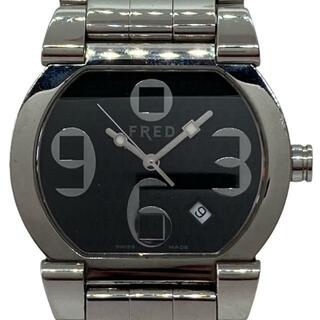 フレッド(FRED)のFRED(フレッド) 腕時計 - FD014110 レディース ダークグレー×黒(腕時計)