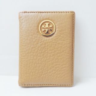 トリーバーチ(Tory Burch)のTORY BURCH(トリーバーチ) パスケース - ライトブラウン レザー(名刺入れ/定期入れ)