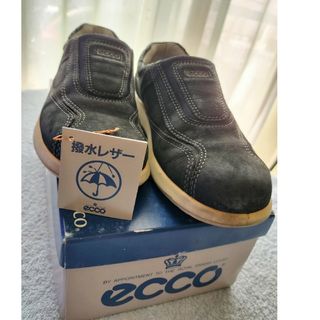 ecco エコー　レディース スニーカ24.5cm撥水レザー　箱付きです