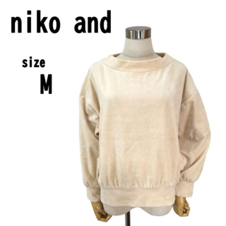 【M(3)】niko and ニコアンド レディース トップス コーデュロイ風(トレーナー/スウェット)