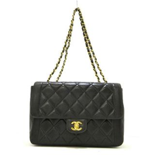 シャネル(CHANEL)のCHANEL(シャネル) ショルダーバッグ シングルフラップマトラッセ 黒 チェーンショルダー/ゴールド金具 ラムスキン(ショルダーバッグ)