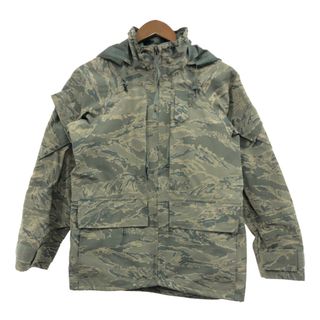 00年代 米軍実物 U.S.AIRFORCE APECS GORETEXパーカー ミリタリー ABUカモ セージグリーン (メンズ X-SMALL X-SHORT) 中古 古着 Q5207(ミリタリージャケット)