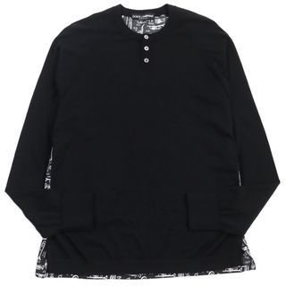 ドルチェアンドガッバーナ(DOLCE&GABBANA)の極美品○DOLCE&GABBANA ドルチェ＆ガッバーナ GQ502K / F78A3  カシミヤ シルク 黒タグ プルオーバー クルーネック バック総柄 ニット/セーター ブラック系 44 イタリア製 メンズ(ニット/セーター)