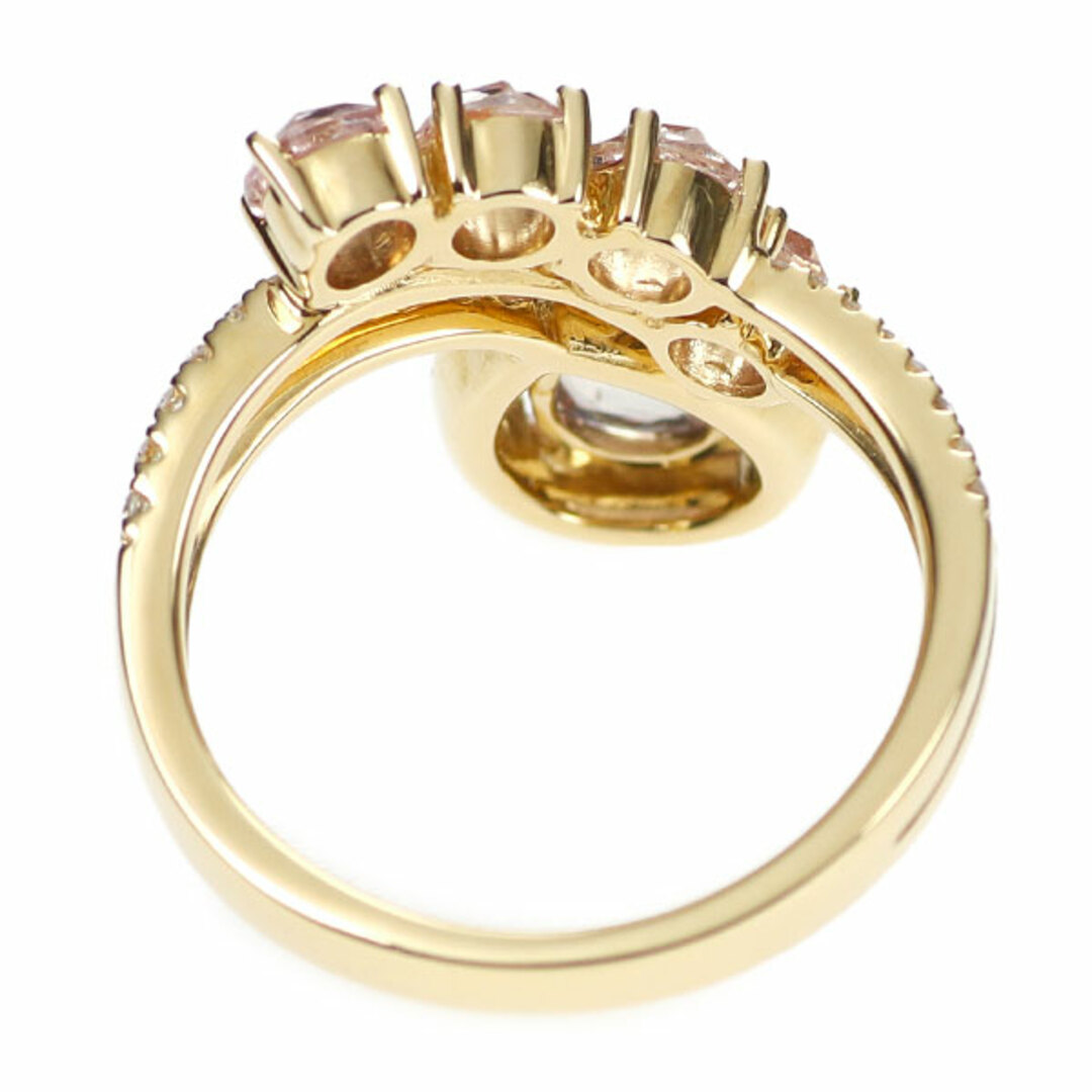 K18YG ローズカット ピンクサファイア ダイヤモンド リング 1.52ct D0.45ct レディースのアクセサリー(リング(指輪))の商品写真