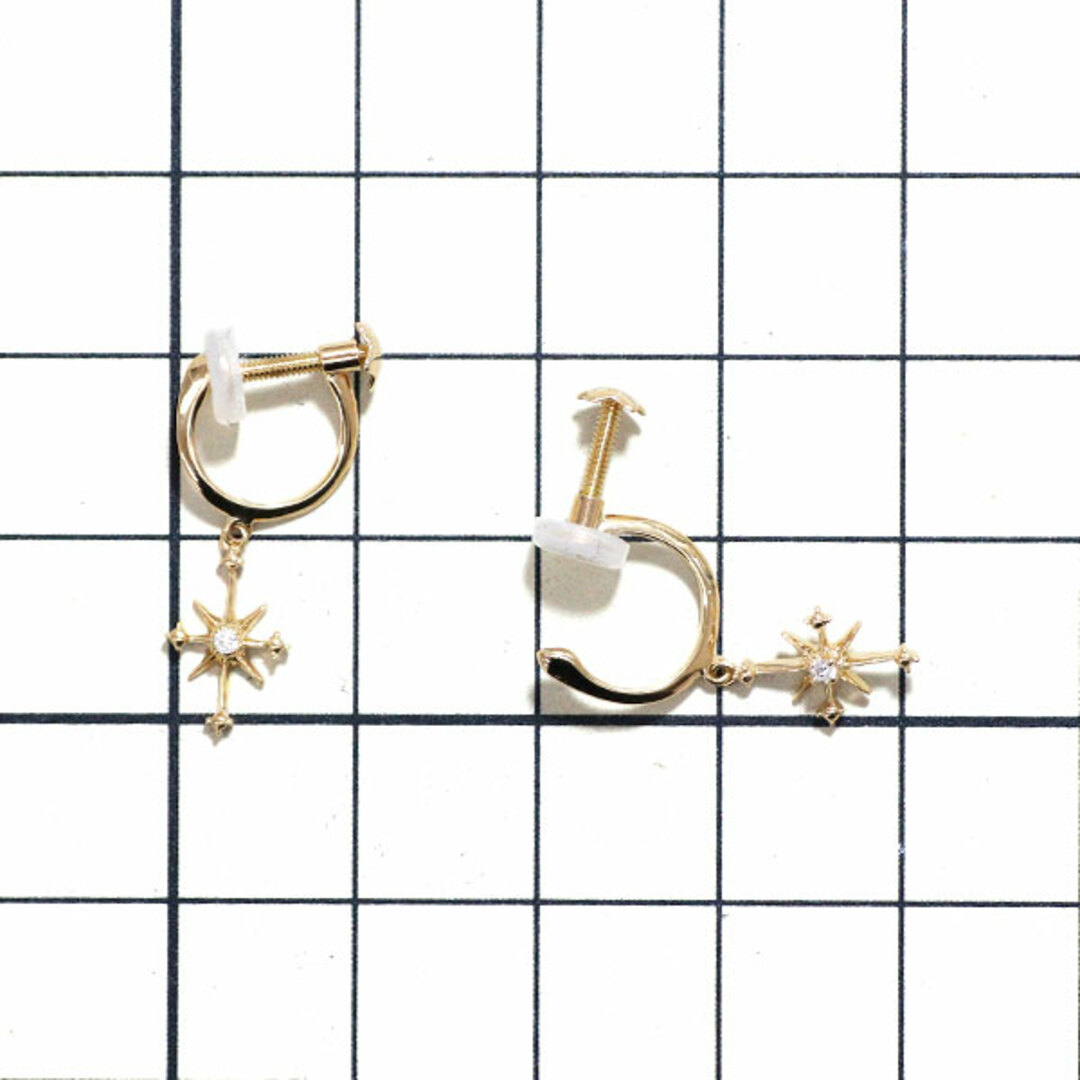 STAR JEWELRY(スタージュエリー)のスタージュエリー K18YG ダイヤモンド イヤリング 0.02ct クロッシングスター レディースのアクセサリー(イヤリング)の商品写真