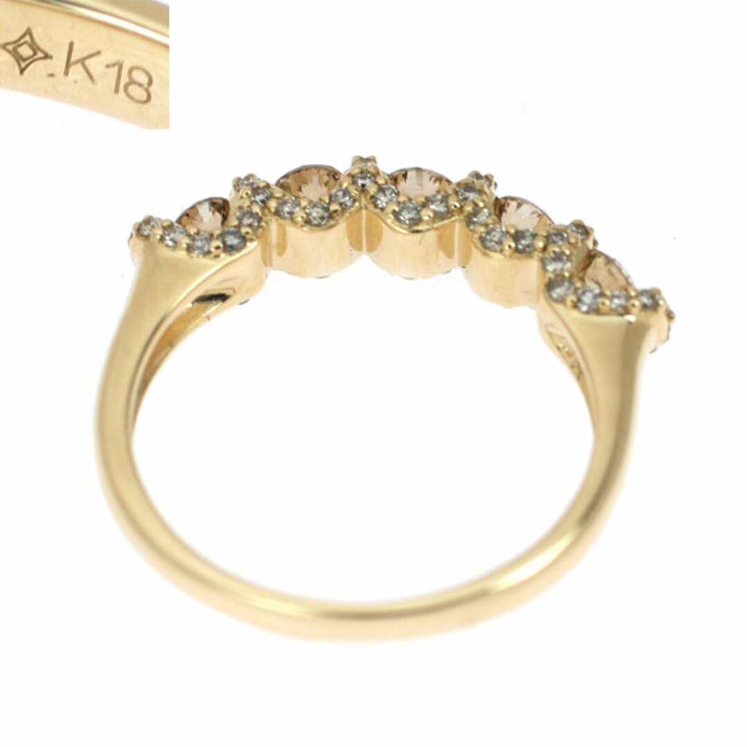 GSTV K18YG ダイヤモンド リング 0.70ct 一文字 レディースのアクセサリー(リング(指輪))の商品写真