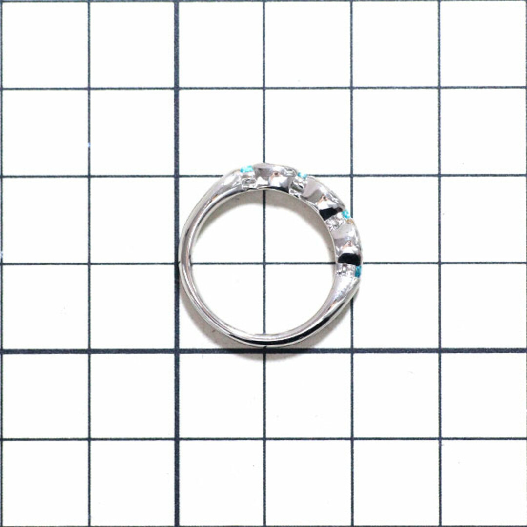 希少 Pt900 パライバ トルマリン ダイヤモンド リング 0.15ct D0.47ct レディースのアクセサリー(リング(指輪))の商品写真