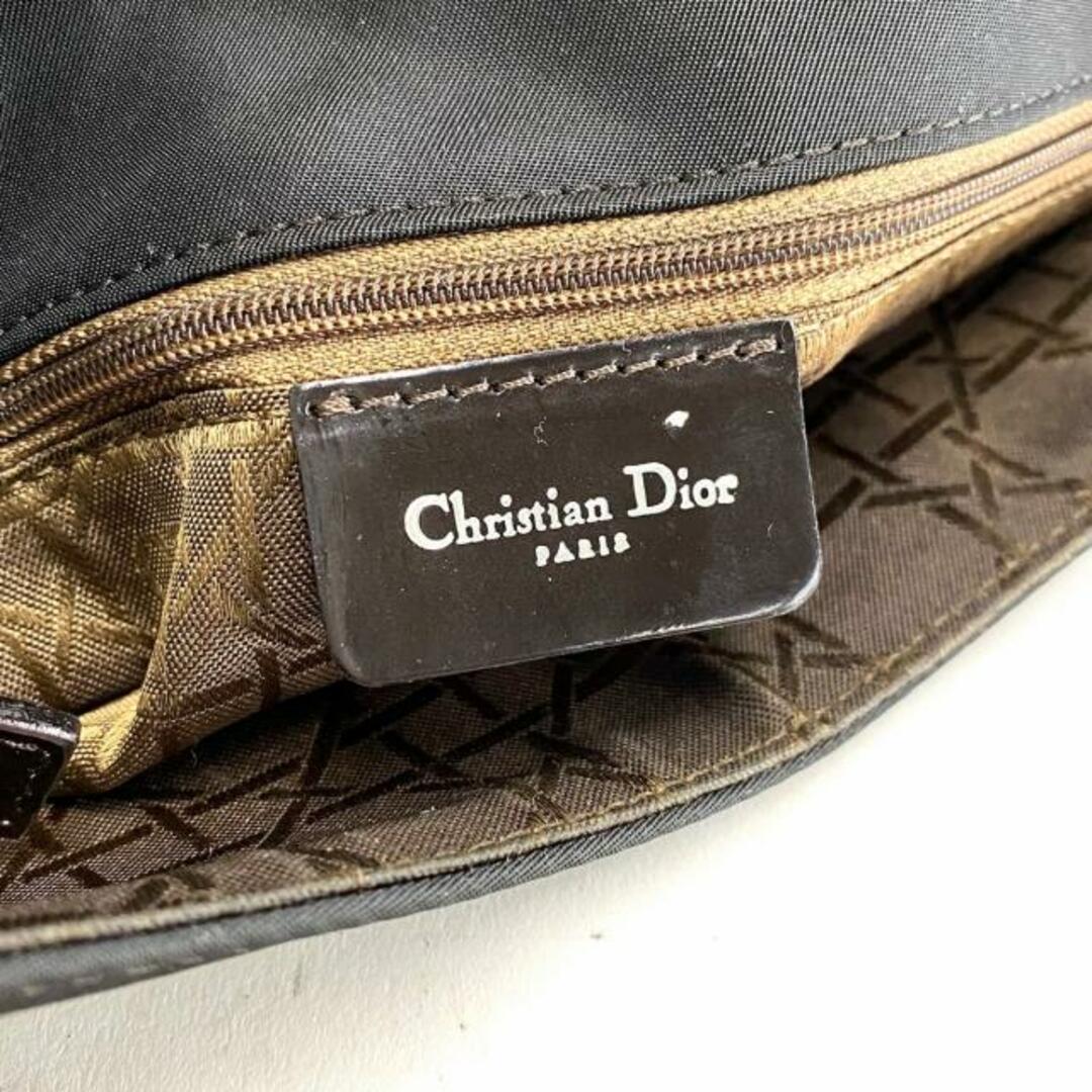 Christian Dior(クリスチャンディオール)のDIOR/ChristianDior(ディオール/クリスチャンディオール) ショルダーバッグ マリスパール 黒 ナイロン×レザー レディースのバッグ(ショルダーバッグ)の商品写真