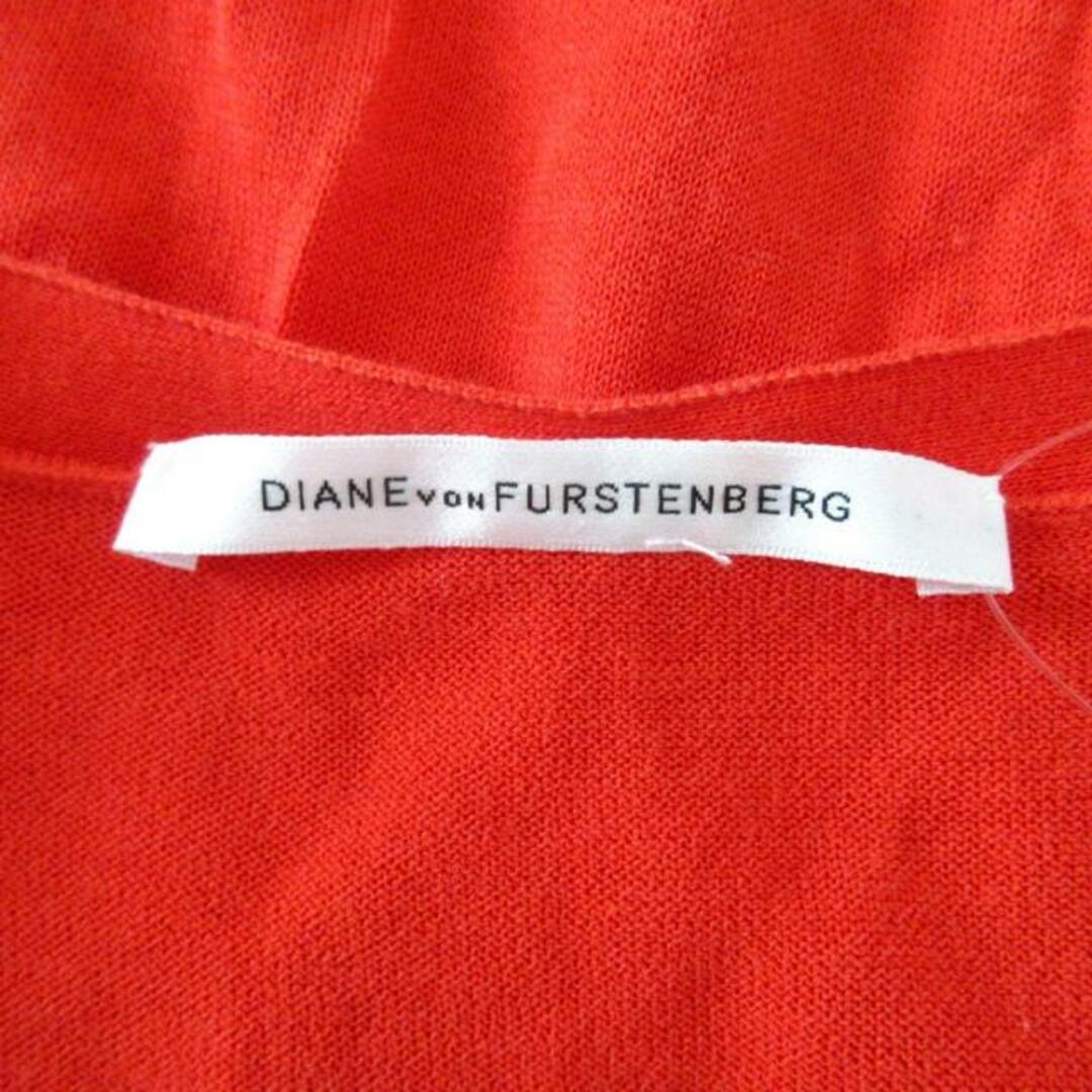 DIANE von FURSTENBERG(ダイアンフォンファステンバーグ)のDIANE VON FURSTENBERG(DVF)(ダイアン・フォン・ファステンバーグ) カーディガン サイズS レディース - オレンジ 長袖/ロング丈 レディースのトップス(カーディガン)の商品写真