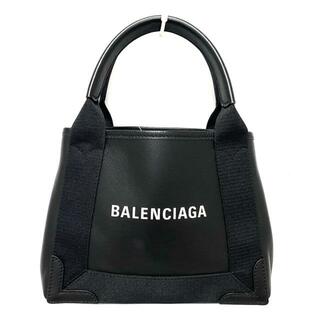 バレンシアガ(Balenciaga)のBALENCIAGA(バレンシアガ) トートバッグ ネイビーカバスXS 390346 黒 レザー(トートバッグ)