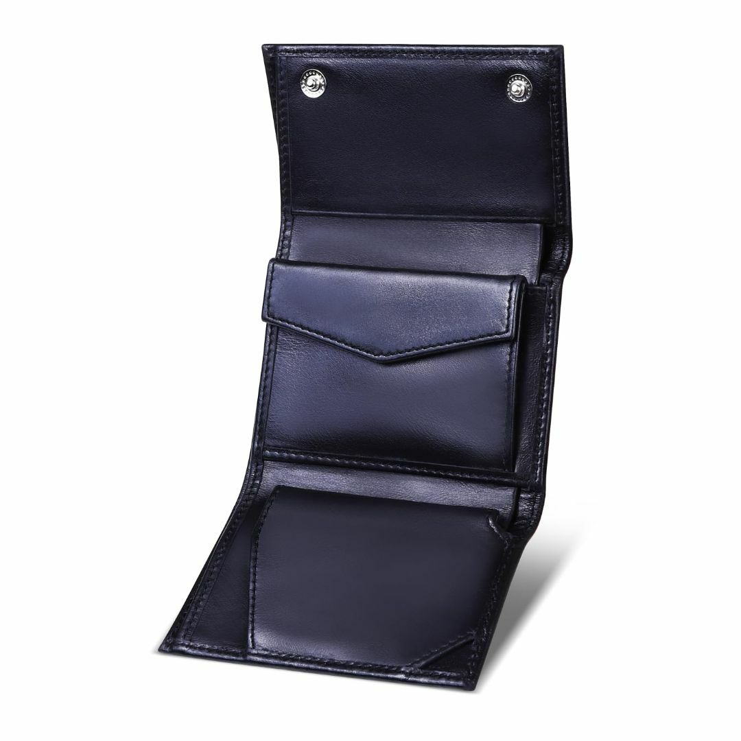 【色: ブラック】[LEZOPHIS] 父の日 ギフト 財布 メンズ コンパクト メンズのバッグ(その他)の商品写真