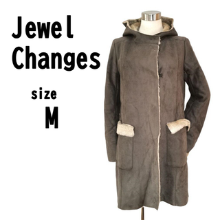 【M(38)】Jewel Changes レディース フード付き コート 裏起毛(その他)