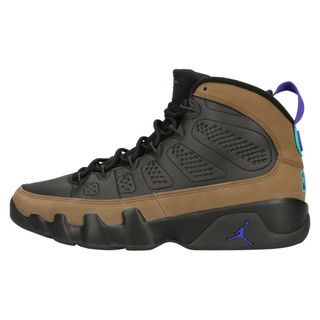 ナイキ(NIKE)のNIKE ナイキ AIR JORDAN 9 RETRO Light Olive エアジョーダン9レトロ ライトオリーブ ハイカットスニーカー ブラック/ブラウン US9.5/27.5cm CT8019-034(スニーカー)