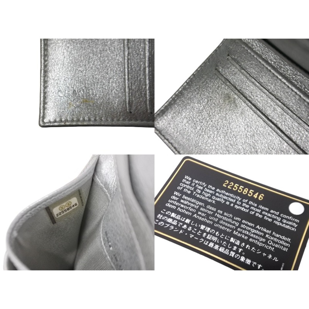 CHANEL - CHANEL シャネル ココマーク パスケース 22番台 二 CHANEL - CHANEL シャネル ココマーク パスケース 22番台 二