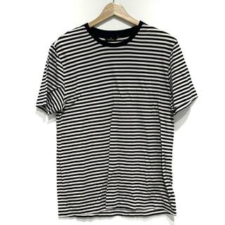 ポールスミス(Paul Smith)のPaulSmith(ポールスミス) 半袖Tシャツ サイズM メンズ - アイボリー×ダークネイビー クルーネック/ボーダー/PS(Tシャツ/カットソー(半袖/袖なし))
