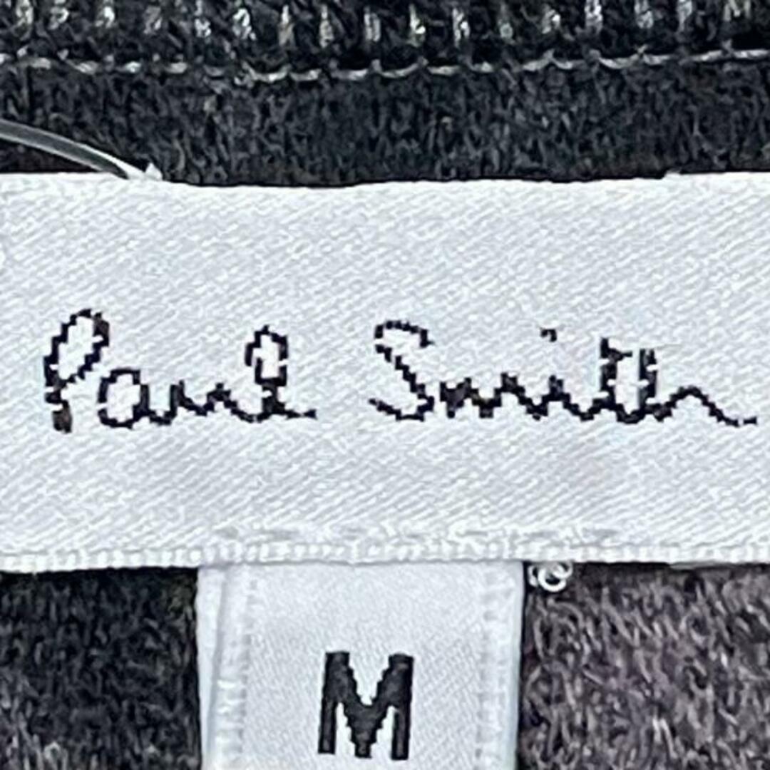 Paul Smith(ポールスミス)のPaulSmith(ポールスミス) カーディガン サイズM メンズ - 黒×ダークグレー×マルチ 長袖/シースルー メンズのトップス(カーディガン)の商品写真