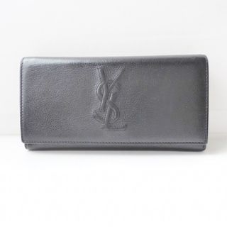 YvesSaintLaurent rivegauche (YSL)(イヴサンローランリヴゴーシュ) 長財布 - 352905 黒 レザー(財布)