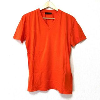 プラダ(PRADA)のPRADA(プラダ) 半袖Tシャツ サイズXS レディース - レッド Vネック(Tシャツ(半袖/袖なし))