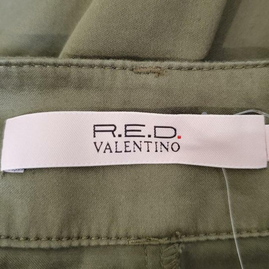 RED VALENTINO(レッドヴァレンティノ)のRED VALENTINO(レッドバレンチノ) スカート サイズ40 M レディース美品  - カーキ ひざ丈 レディースのスカート(その他)の商品写真