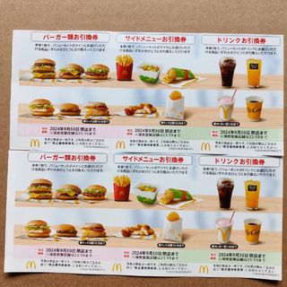 マクドナルド　株主優待券　2シート