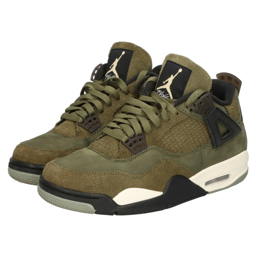 NIKE(ナイキ)のNIKE ナイキ AIR JORDAN4 RETRO SE CRAFT OLIVE エアジョーダン4 クラフト オリーブ ミッドカットスニーカー カーキ US8.5/26.5cm FB9927-200 メンズの靴/シューズ(スニーカー)の商品写真