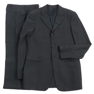 アルマーニ コレツィオーニ(ARMANI COLLEZIONI)の【ドンドン見直し】美品○ARMANI COLLEZIONI アルマーニコレッツォーニ シングル スーツ/セットアップ グレー ヘリンボーン柄 46 イタリア製 メンズ(セットアップ)