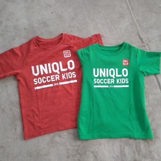 ユニクロ(UNIQLO)のユニクロ　半袖Tシャツ2枚セット＋ハーフパンツ1枚(Tシャツ/カットソー)