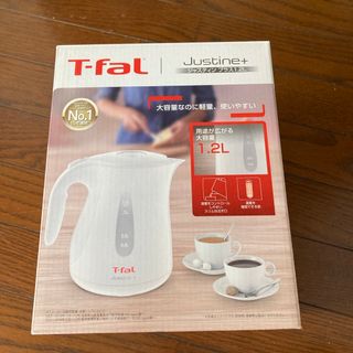 ティファール(T-fal)のT-FAL 電気ケトル ジャスティンプラス490 1.2L ホワイト KO490(電気ケトル)